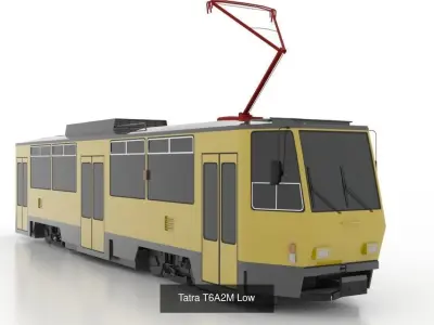 Tatra T6A2M - B6A2M Low 3D Model Pack