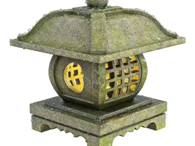 Chinese Garden Lantern 3D model