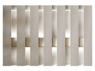 Wall panel wood gypsum 4 3D model
