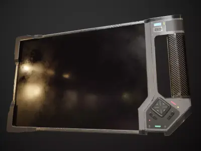 Sci-fi Touchpad Low-poly 3D model