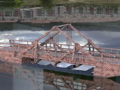 Chain Bridge 1 3D model