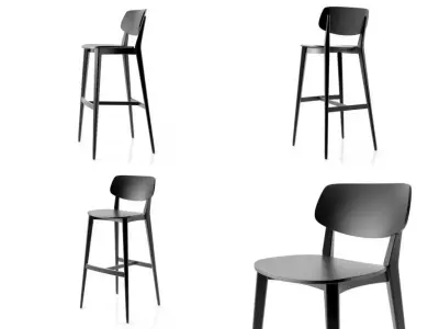 barstool d bar stools 3D model