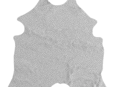 European Rug Cowhide 10 3D model