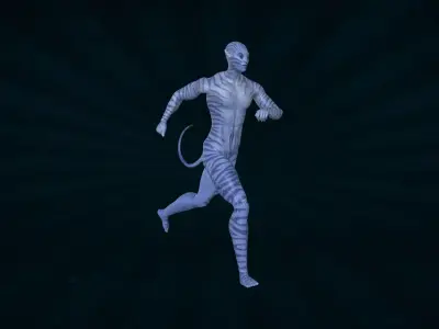 AVTR-004 Avatar Running Animation 3D model