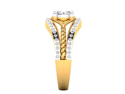  Women Ring Render 3dm STL MTL SLC JCD OBJ FBX Details 3D print model 44