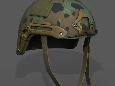 Helmet military combat scifi futuristic military  Low-poly 3D model