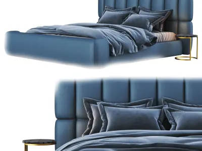 Bed and sofa  10  model 3D Model Pack