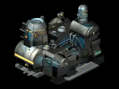 Machinery - Spacecraft - Functional Objects 017 3D model