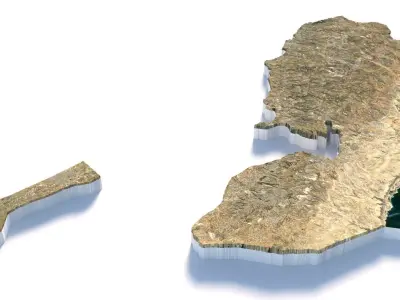 Palestine Terrain Country 3D model