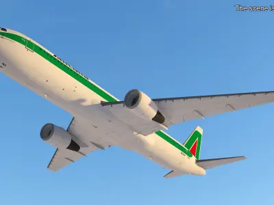  Alitalia Boeing 767 Passenger Jet Rigged for Maya 