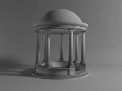 Rotunda 3D model gazebo Free 3D model