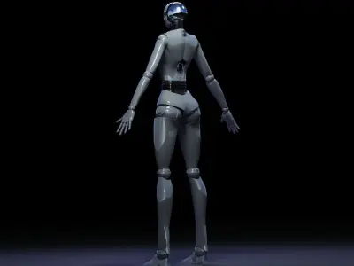 ROBOT 3 female 3D model