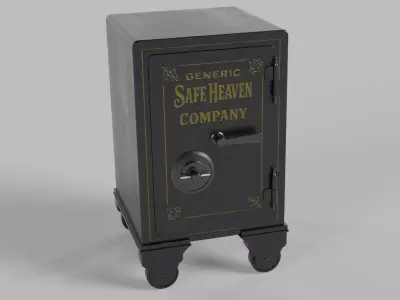 Low-Poly Vault Safe - Optimized for Games Low-poly 3D model