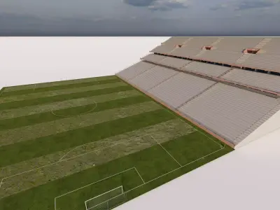Football Stadium-American football 3D model