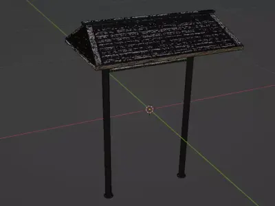 Bus Stop Stand  3D model
