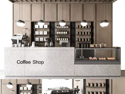 Coffee shop 07 3D model