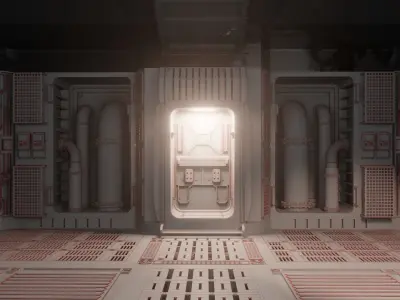 Simulation base control room  3D model