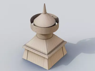 Old props Bundle Low-poly 3D model