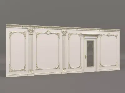 Wall Molding in Classic French style 27 3D model