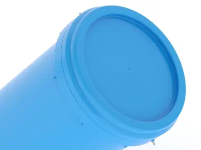 20L Plastic Bucket 3D model