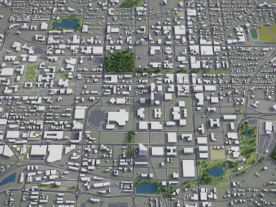 Tallahassee  Low-poly 3D model