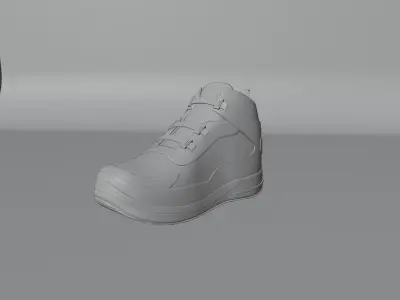 Fashionable shoes red version Free 3D model