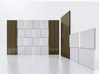 Decorative Wall Panel 3D wall  panel 3d panel 3D model