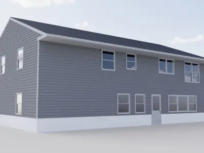 Single Family House 3D model purchase