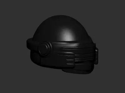 helmet high poly sculpt 3d printable ver 7 3D model 3D model