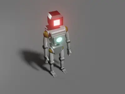 scifi robot 3D model