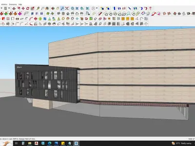 Modern Shopping Mall 3D Model 3D model