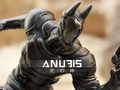 LOW POLY ROBOT -  ANUBIS  Low-poly 3D model