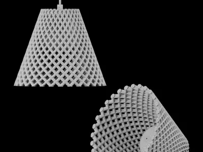 Concrete Helia Pendant Lamp by Dror Kaspi 3D model