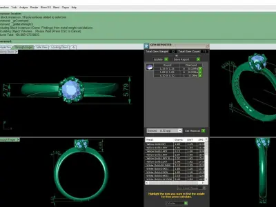 Women Wedding Engagement Ring 10 3D print model