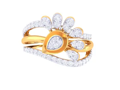  Women Ring MTL 3dm STL OBJ FBX Details 3D print model 90