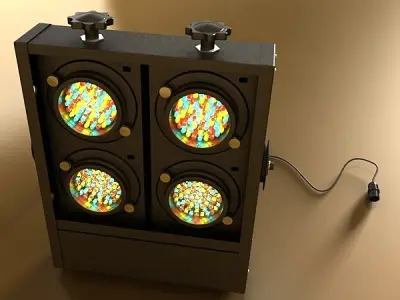 Moving Head LED Stage Light 02 3D model