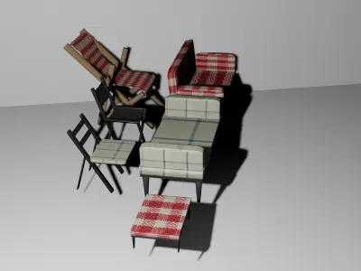 Comprehensive 3D Chairs Collection 3D model