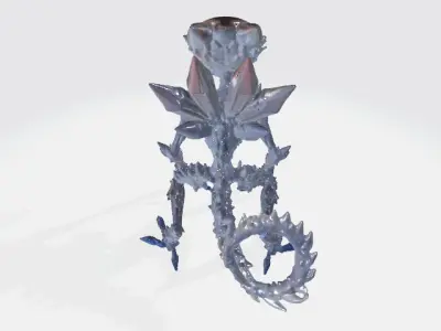 Crystal alien 3D model