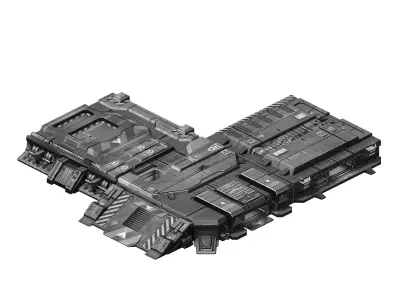 Spacecraft - Ground Platform 05 3D model