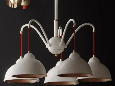 Seven Fires Pendant Light 3D model