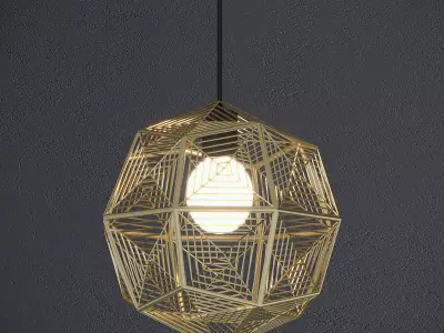 Modern elegant lamp 3D model
