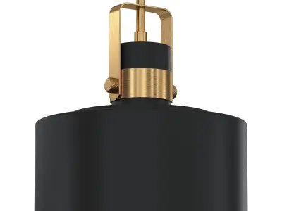 Courtney Black Mini Pendant Light Low-poly 3D model