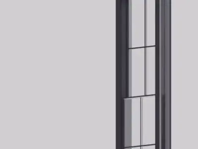 matte black windows Free low-poly 3D model