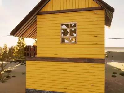 family old house Low-poly 3D model