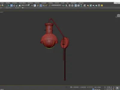 Mitzi Riley Glass Wall Sconce Low-poly 3D model