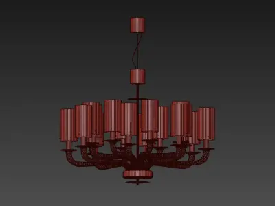 21st Century Venetian Chandelier Murano Glass by Multiforme 3D model