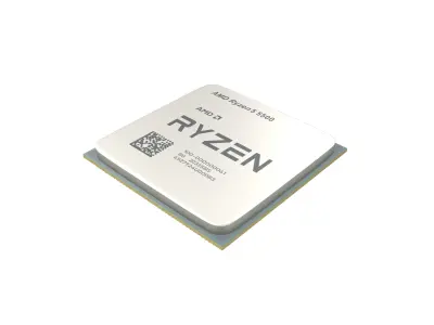 AMD Ryzen 5 5500 CPU V1 001 3D model