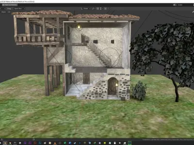Medieval House 3D model