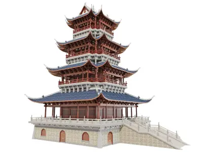 Japan Pavilion Tower  3D model
