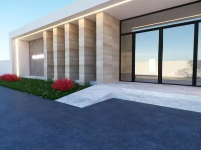 3D Model Small Modern Clinic Design Low-poly 3D model